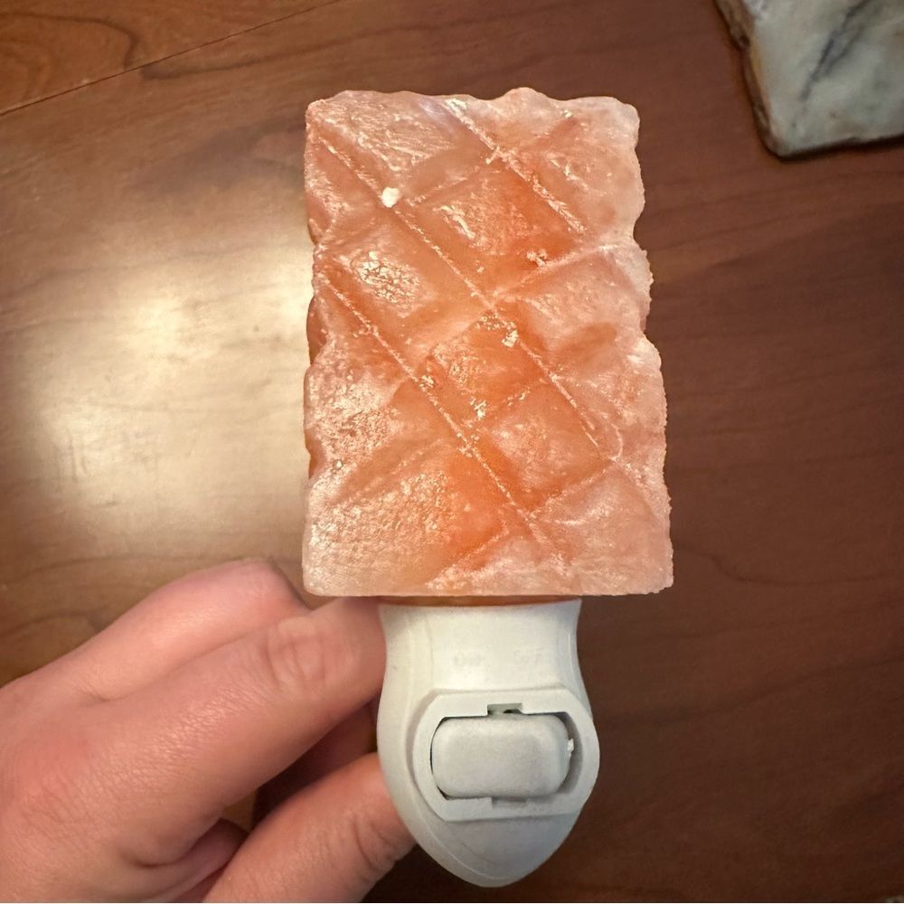Himalayan Pink Salt Plug-In Nightlight - No Bulb Included